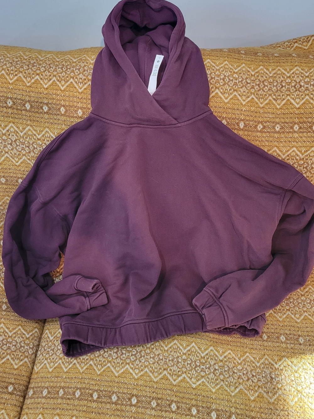 lululemon athletica Plum Hooded Cropped Pullover 12